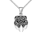 Celtic 4 Claw Bear Paw Necklace