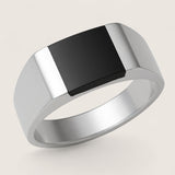 The Crest Signet – Rectangle Gemstone Ring