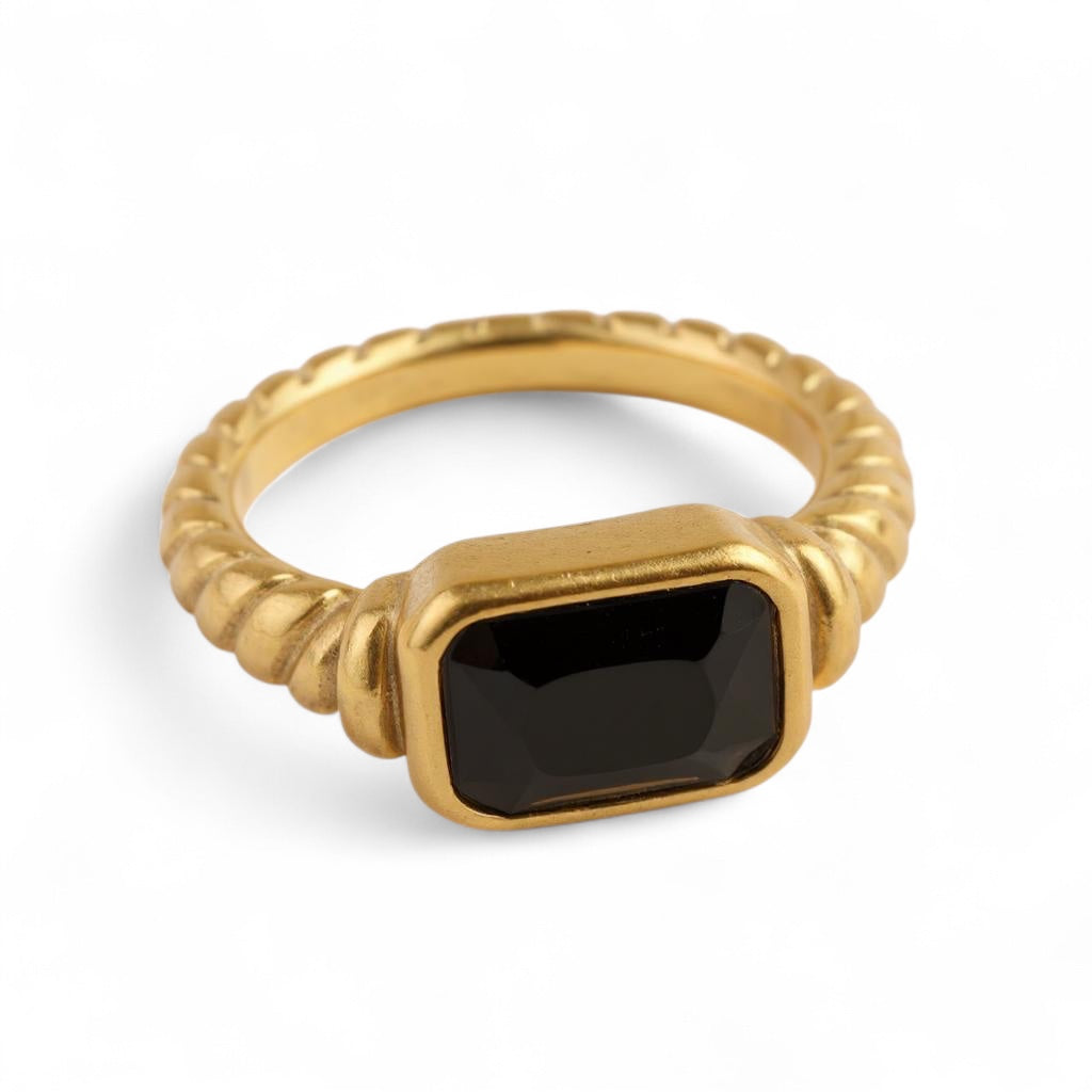 Royal Soleil - Color CZ Signet Ring