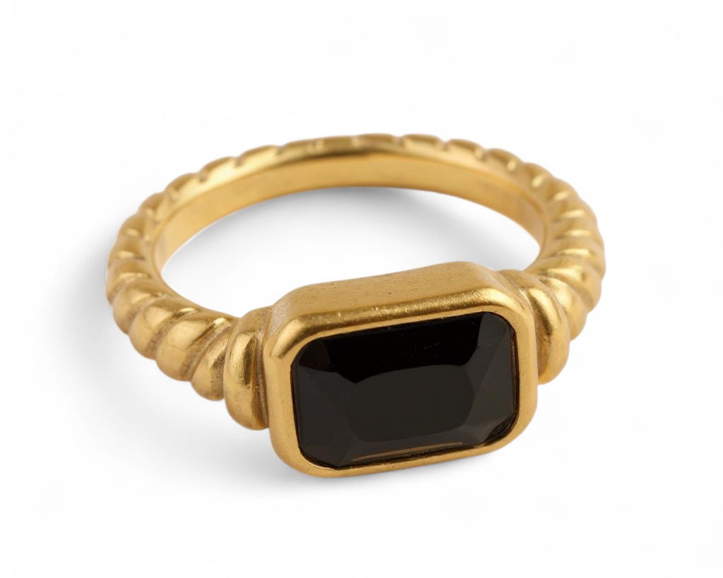 Royal Soleil - Color CZ Signet Ring