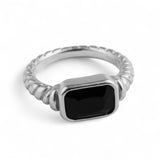 Royal Soleil - Color CZ Signet Ring