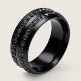 The Eclipse Band - Double CZ Ring