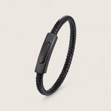 The Sleekline – Premium Leather & Steel Bracelet