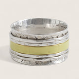 The Tranquil Orbit – Silver Meditation Ring