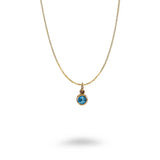 Bronze CZ Birthstone Necklace