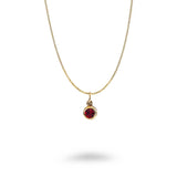 Bronze CZ Birthstone Necklace