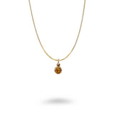 Bronze CZ Birthstone Necklace