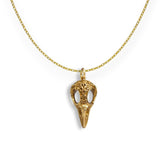 The Echoed Flight – Raven Skull Necklace