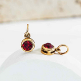 Bronze CZ Birthstone Necklace