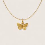 Textured Butterfly Necklace
