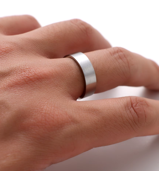 Stainless Steel Brushed Flat Ring