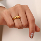 The Solene Ring – Bold Dome Band