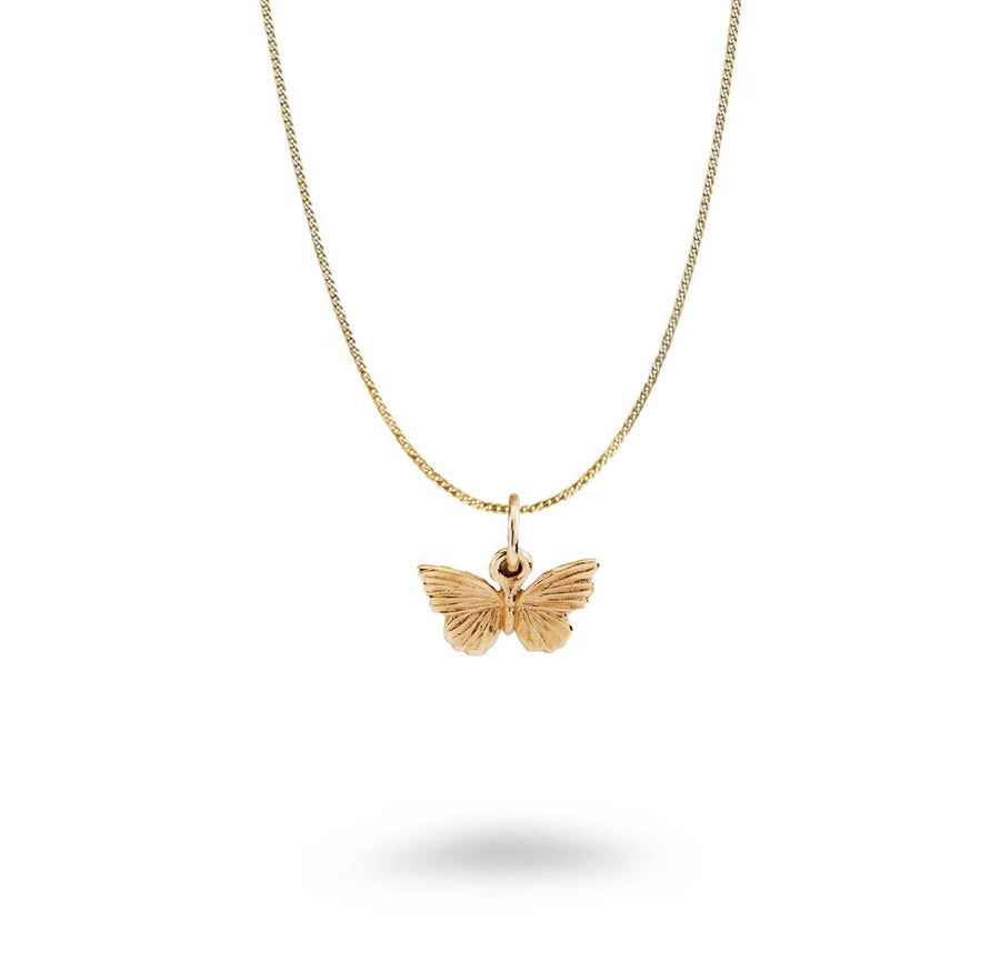 Textured Butterfly Necklace