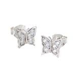 CZ Small Butterfly Earrings