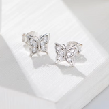 CZ Small Butterfly Earrings