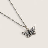 Textured Butterfly Necklace