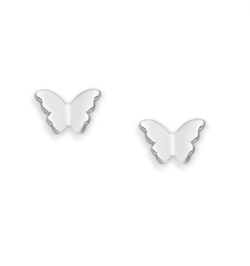 Smooth Silhouette Butterfly Earrings