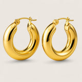 Bold Aura – Chunky Hoop Earrings