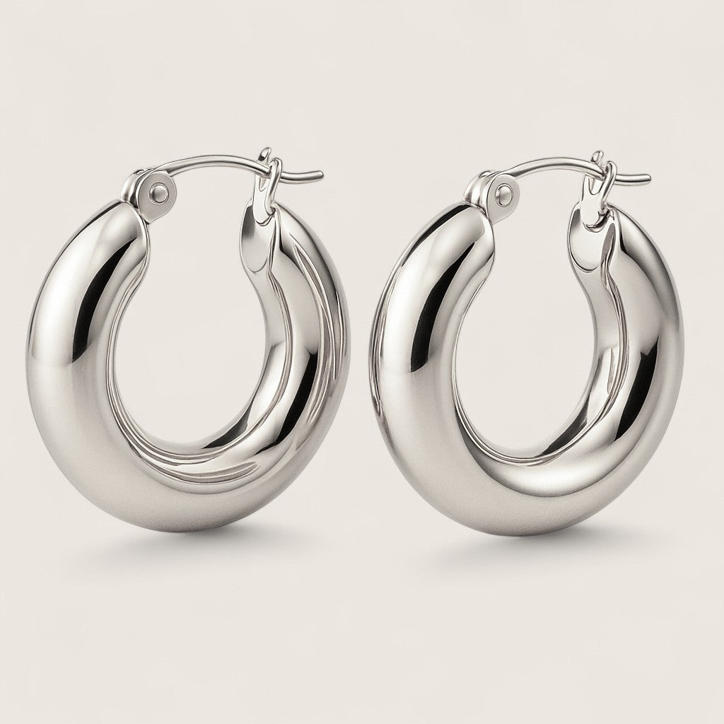Bold Aura – Chunky Hoop Earrings