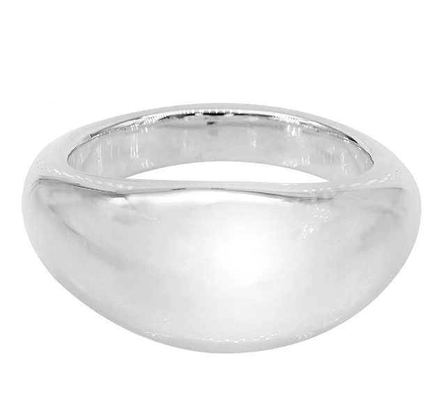 Silver Thin Cigar Ring