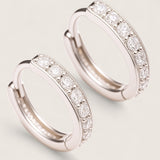 The Eclipse – 12mm CZ Huggie Hoops