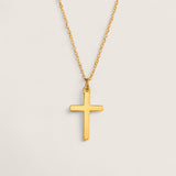 Grace – Classic Steel Cross Necklace