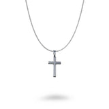 Smooth Polished Cross Necklace