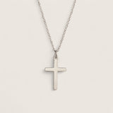 Grace – Classic Steel Cross Necklace