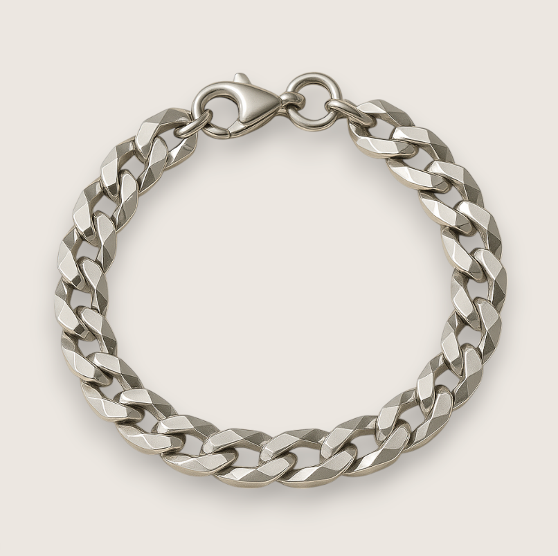 The Havana – Steel Cuban Curb Bracelet