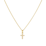 Small CZ Cross Necklace