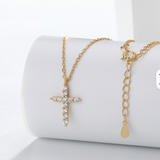 Divine Radiance Cross Necklace