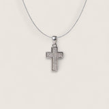 The Lumen Cross – CZ Pendant Necklace