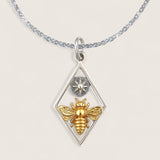 Diamond Shape Bee Necklace
