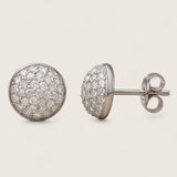 The Celeste – Pavé Dome Stud Earrings