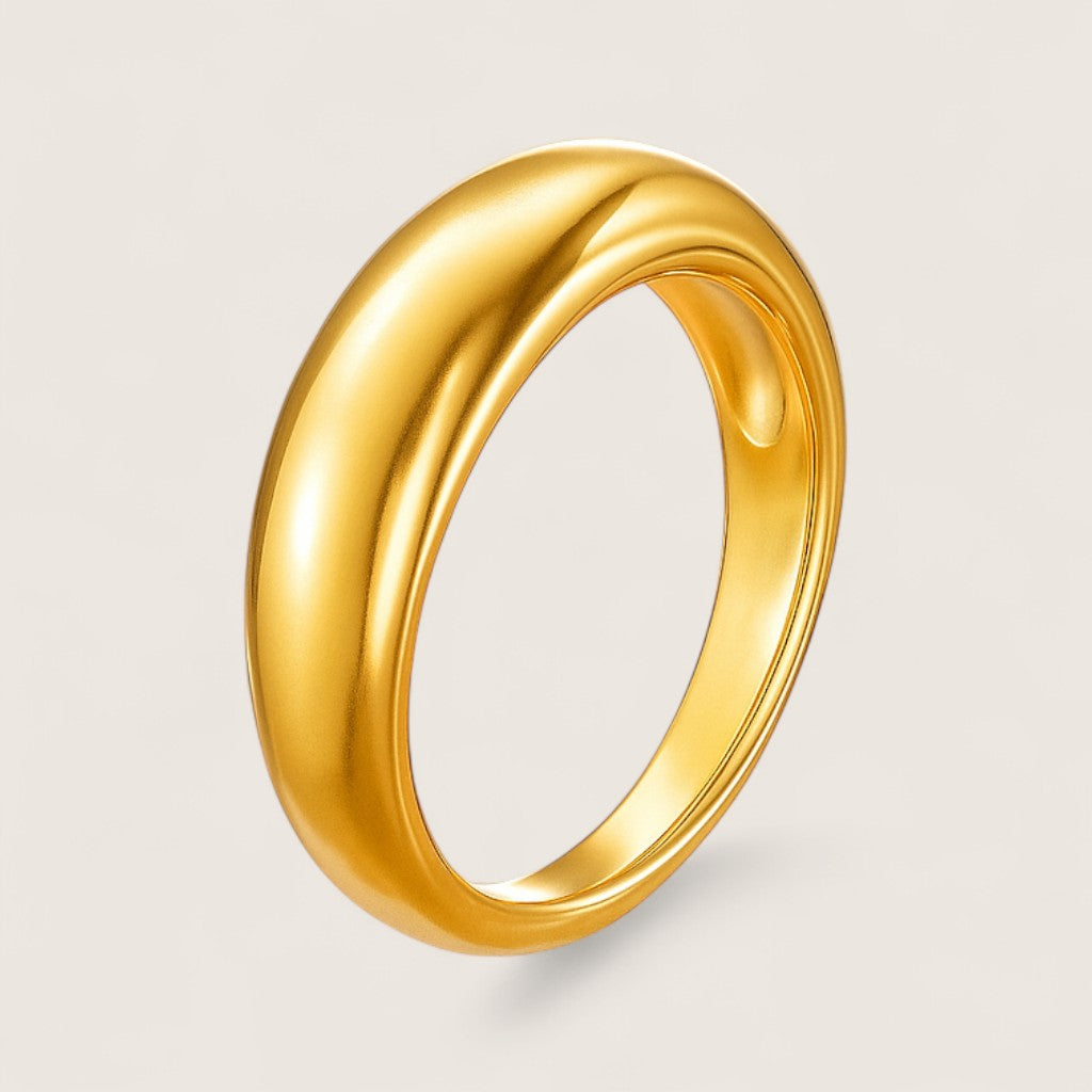 The Solene Ring – Bold Dome Band