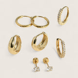 Radiant Stack – 8-Piece Earring Set