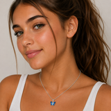 Enamel Butterfly Wing Necklace