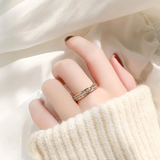 The Infinity Gleam – Steel Eternity Ring