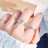 The Infinity Gleam – Steel Eternity Ring