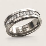 Gravitas Shine –Tungsten Eternity Ring