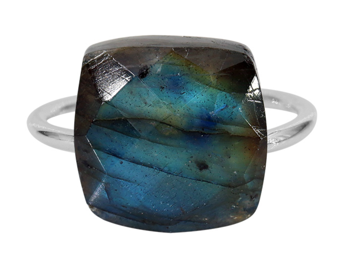 Faceted Gemstone Ring