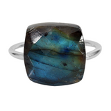 Faceted Gemstone Ring