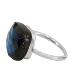 Faceted Gemstone Ring