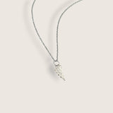 Tiny Outlined Angel Wing Necklace
