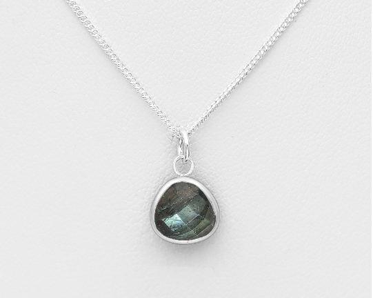 14mm Drop Gemstone Necklace