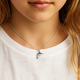 Ocean Spirit – Sterling Silver Dolphin Necklace