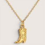The Wild West Boot Necklace