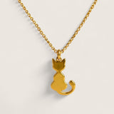 Quiet Whiskers – Sitting Cat Necklace