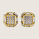 The Regent – Square CZ Stud Earrings