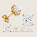Glacial Ice CZ Studs – Square Earrings